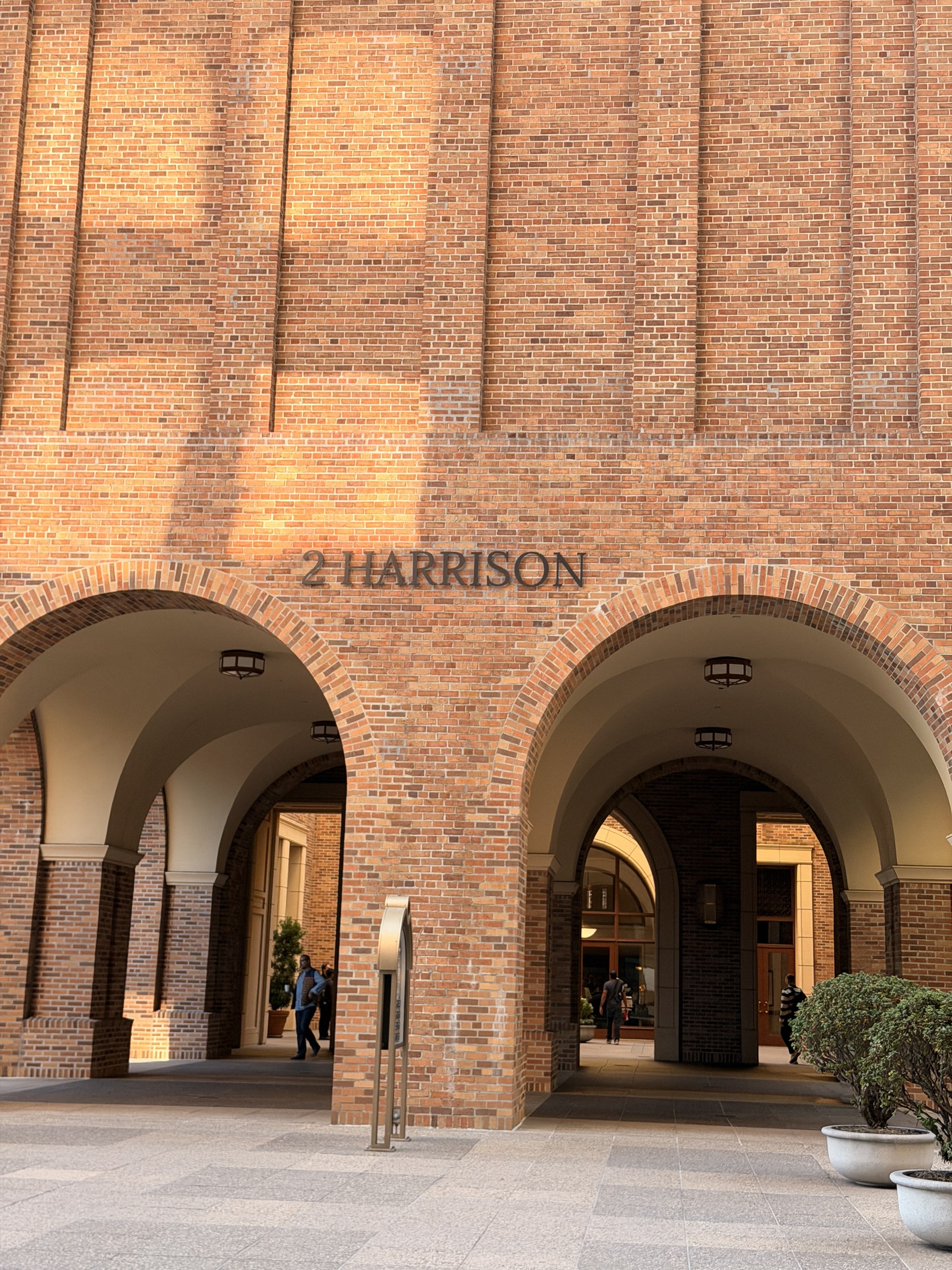 Brick entrance at 2 Harrison Street in San Francisco